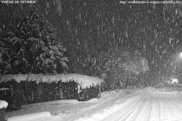 POÈME DE FÉVRIER